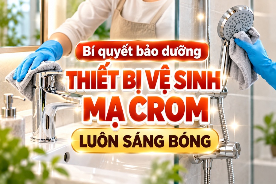 Bí quyết bảo dưỡng thiết bị vệ sinh mạ crom