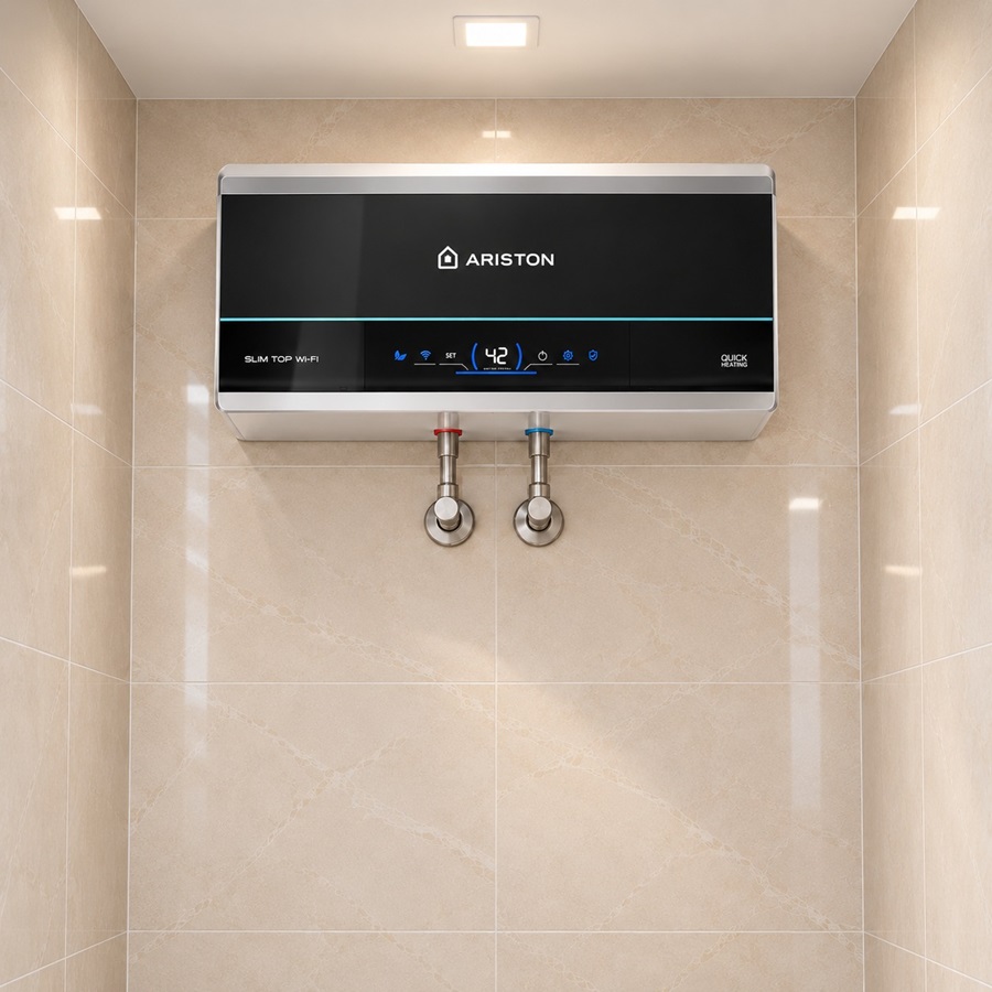 Mẫu bình nóng lạnh Ariston Slim3 top Wifi hiện đại