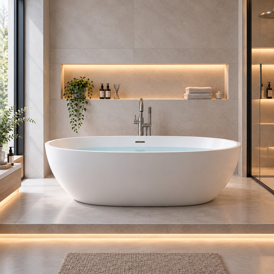 Thiết kế bề mặt đẹp, đáy bể chống trơn trượt
