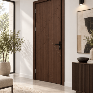 Mẫu thiết kế cửa Composite soi huỳnh hiện đại