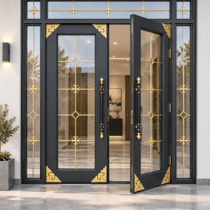 Mẫu cửa có độ bền cao, phù hợp với biệt thự cao cấp