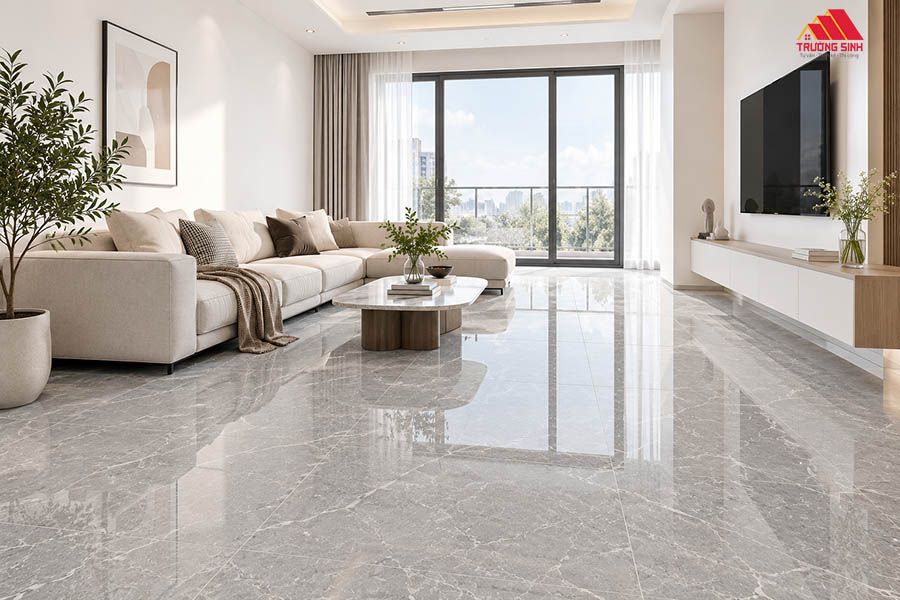 Gạch lát nền vân đá sang trọng