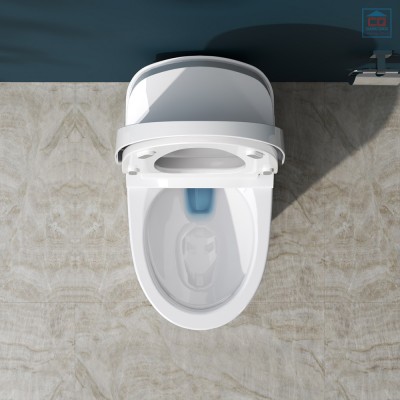 Bàn cầu 1 khối Viglacera V39M phủ men Nano Titan - Ảnh 3