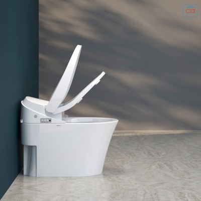 Bàn cầu 1 khối Viglacera V39M phủ men Nano Titan - Ảnh 4