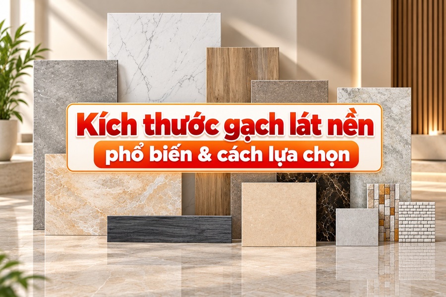 Kích thước gạch lát nền phổ biến