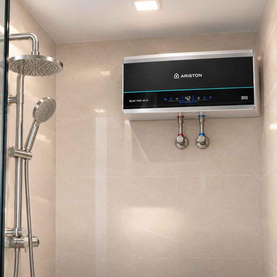 Bình nóng lạnh Ariston Slim3 đẹp, hiện đại