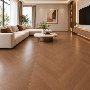 Mẫu gạch lát nền giả gỗ xương cá 8M37