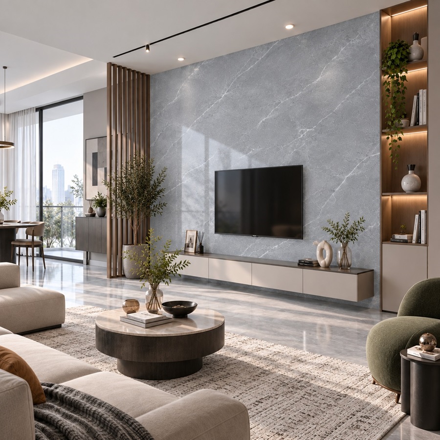 Thiết kế phòng khách hiện đại, sang trọng