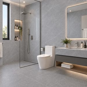 Mẫu gạch ốp tường cho nhà tắm hiện đại, sạch sẽ
