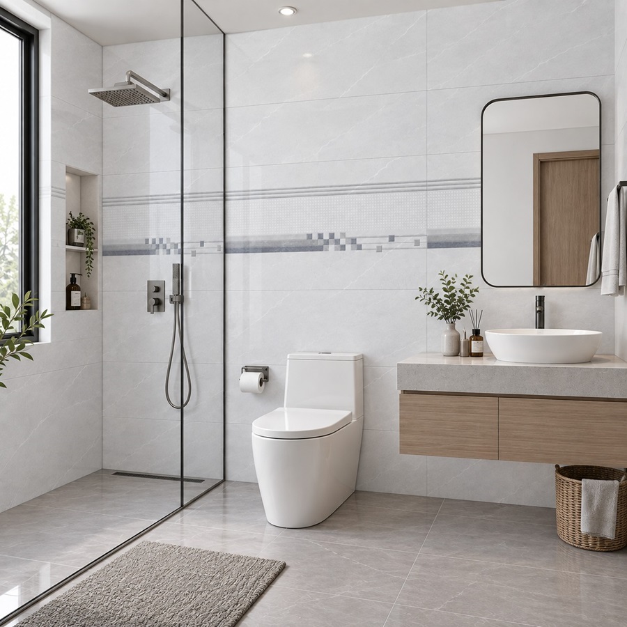Mẫu gạch ốp tường 30x60cm-62112 cho nhà vệ sinh