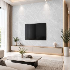 Không gian phòng khách tuyệt đẹp với gạch ốp tường