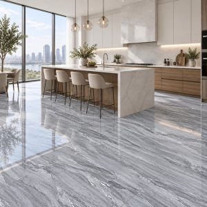 Thiết kế phòng bếp ốp gạch Porcelain 8507