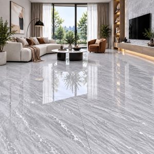 Thiết kế phòng khách sử dụng gạch ốp lát Porcelain 8510 hiện đại, sang trọng