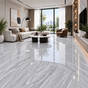 Thiết kế phòng khách ốp gạch Porcelain 8512 hiện đại