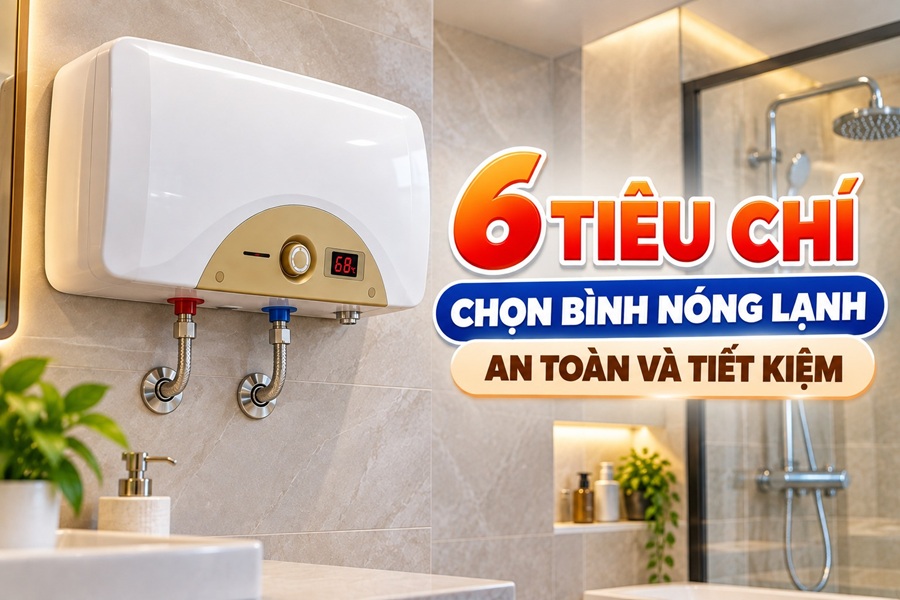 Tiêu chí chọn bình nóng lạnh chất lượng