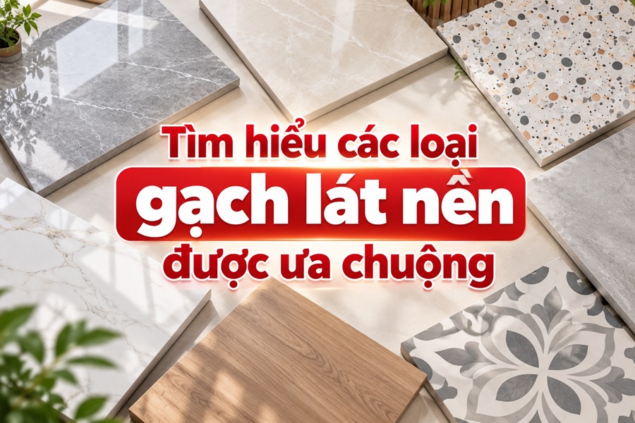 Tìm hiểu về các loại gạch lát nền được ưa chuộng