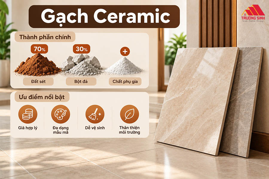 Tổng quan về gạch ốp lát Ceramic