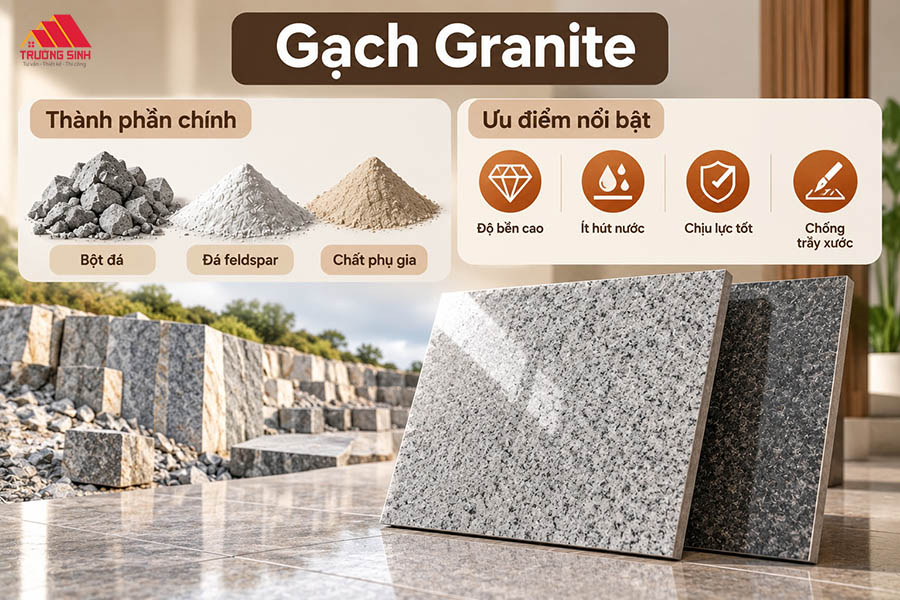 Tổng quan về gạch ốp lát Granite