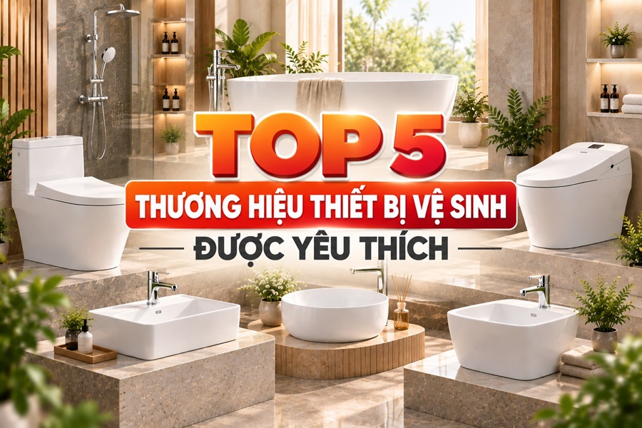 Top thương hiệu thiết bị vệ sinh nổi bật