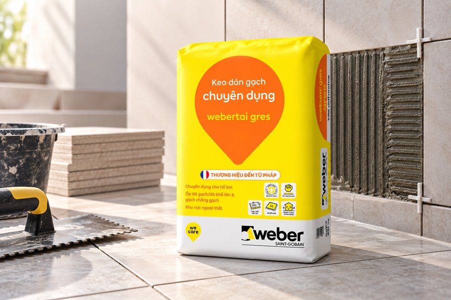 Keo dán gạch ốp lát Weber